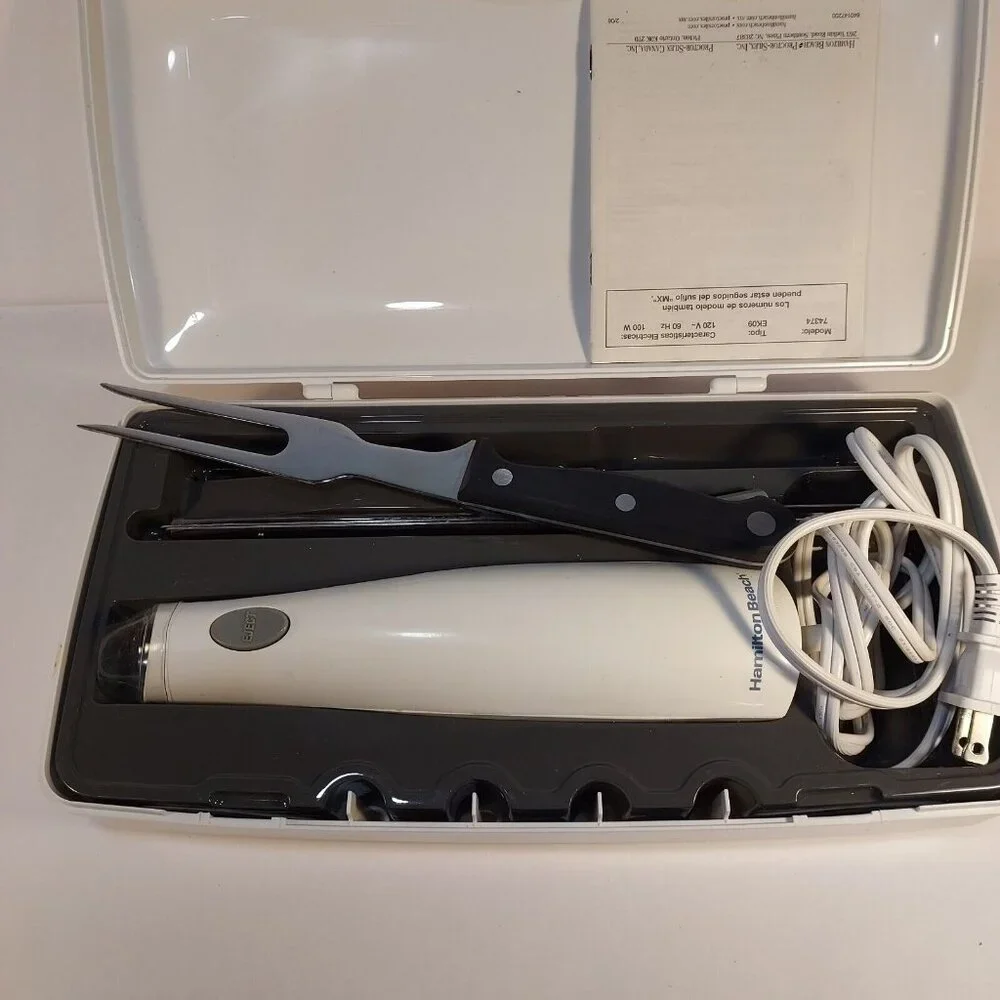 Hamilton Beach 74375 Electric Knife with Fork and Storage Case